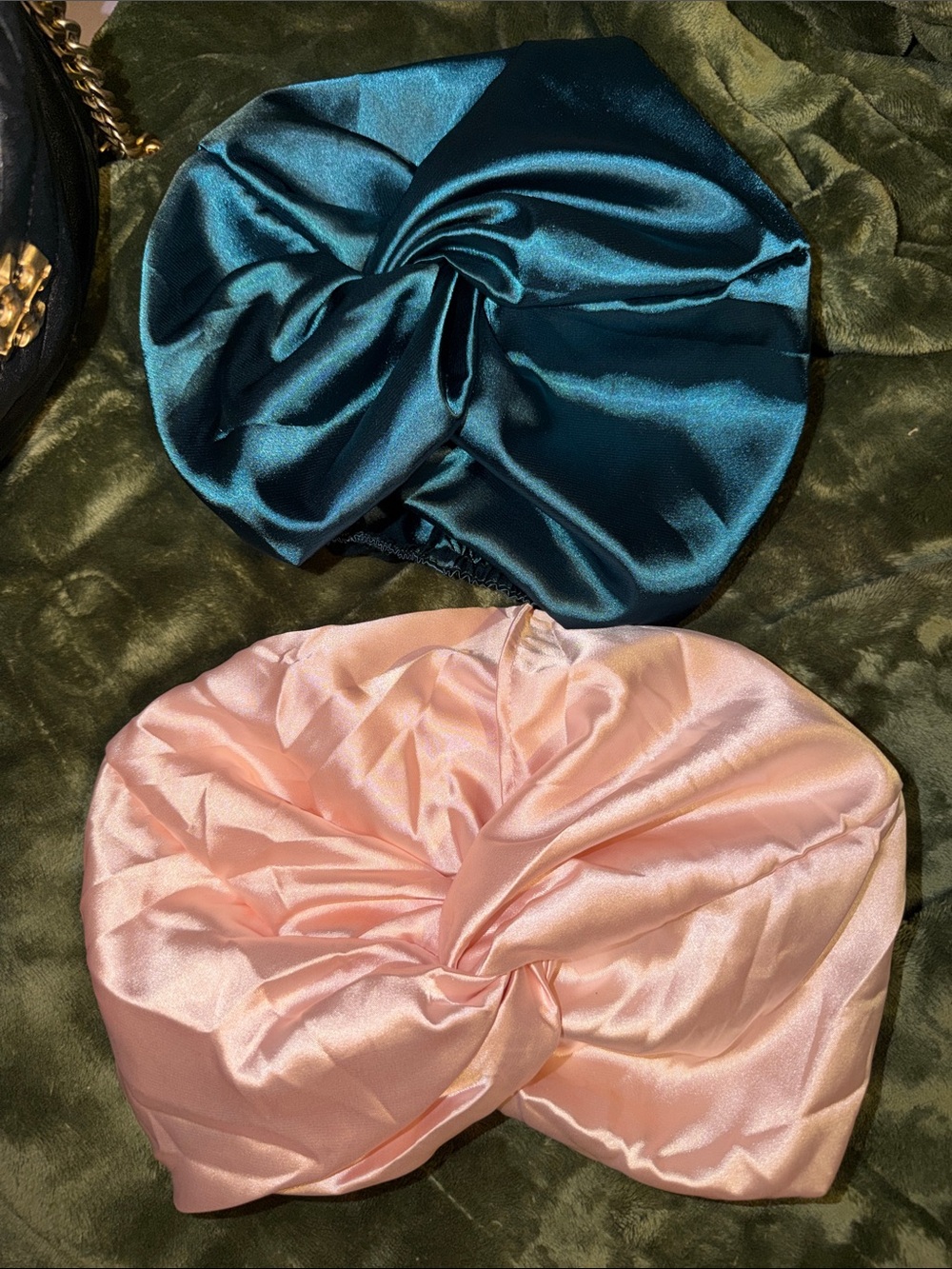 2 New Silk Sleeping Bonnets